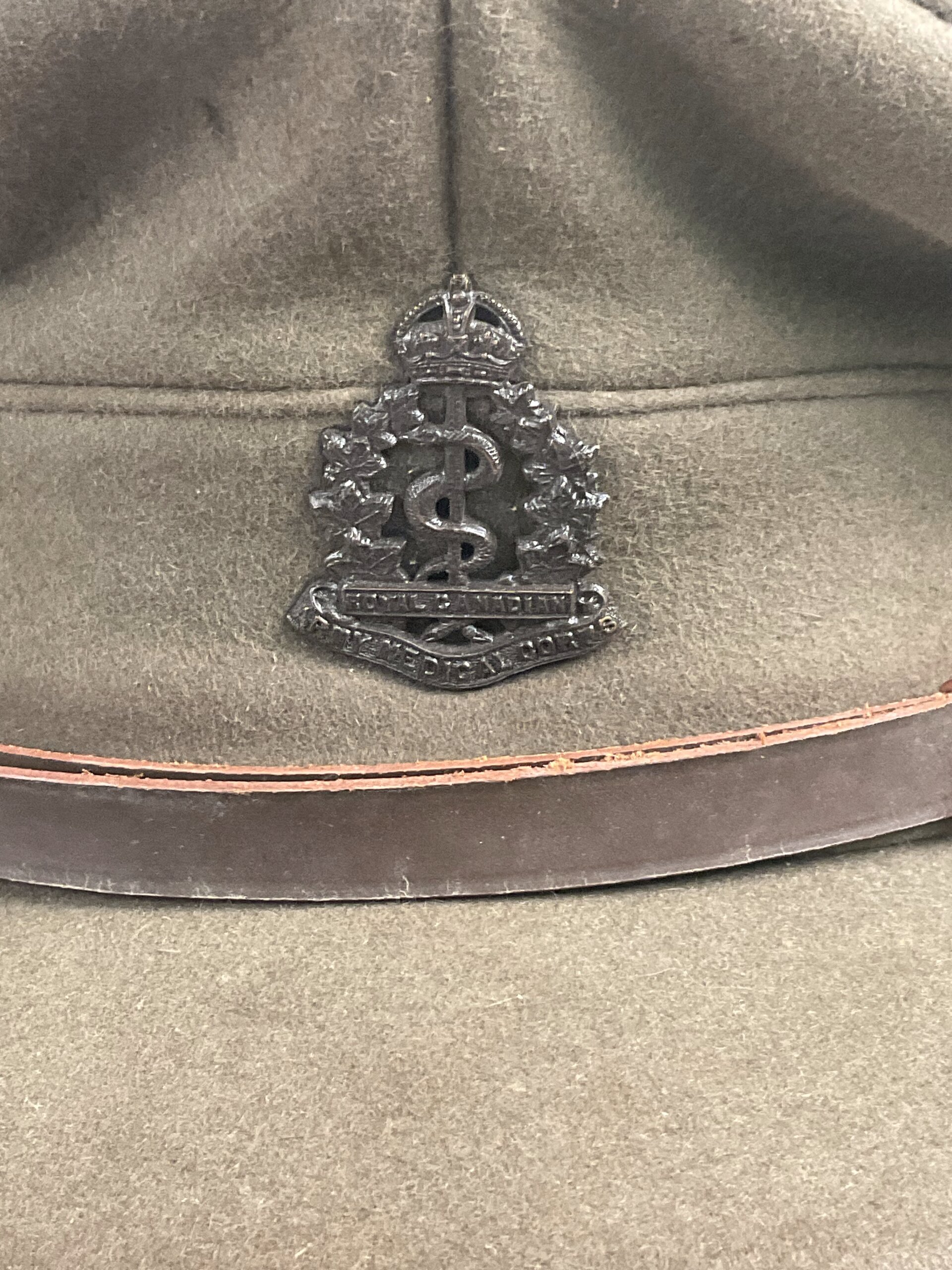 WW2 Canadian RCAMC Officers Named Service Dress With Trousers and Peak Cap Hat WW2 Canadian RCAMC Officers Named Service Dress With Trousers and Peak Cap Hat