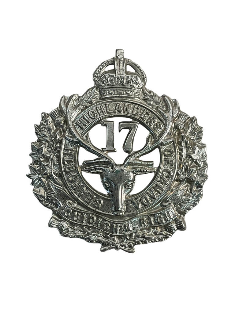 WW1 Canadian CEF 17th Battalion Seaforth Highlanders of Canada Cap Badge WW1 Canadian CEF 17th Battalion Seaforth Highlanders of Canada Cap Badge