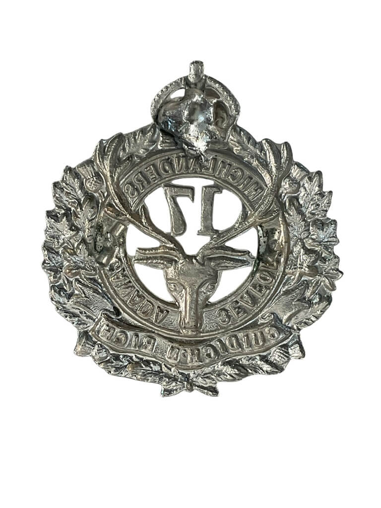 WW1 Canadian CEF 17th Battalion Seaforth Highlanders of Canada Cap Badge WW1 Canadian CEF 17th Battalion Seaforth Highlanders of Canada Cap Badge
