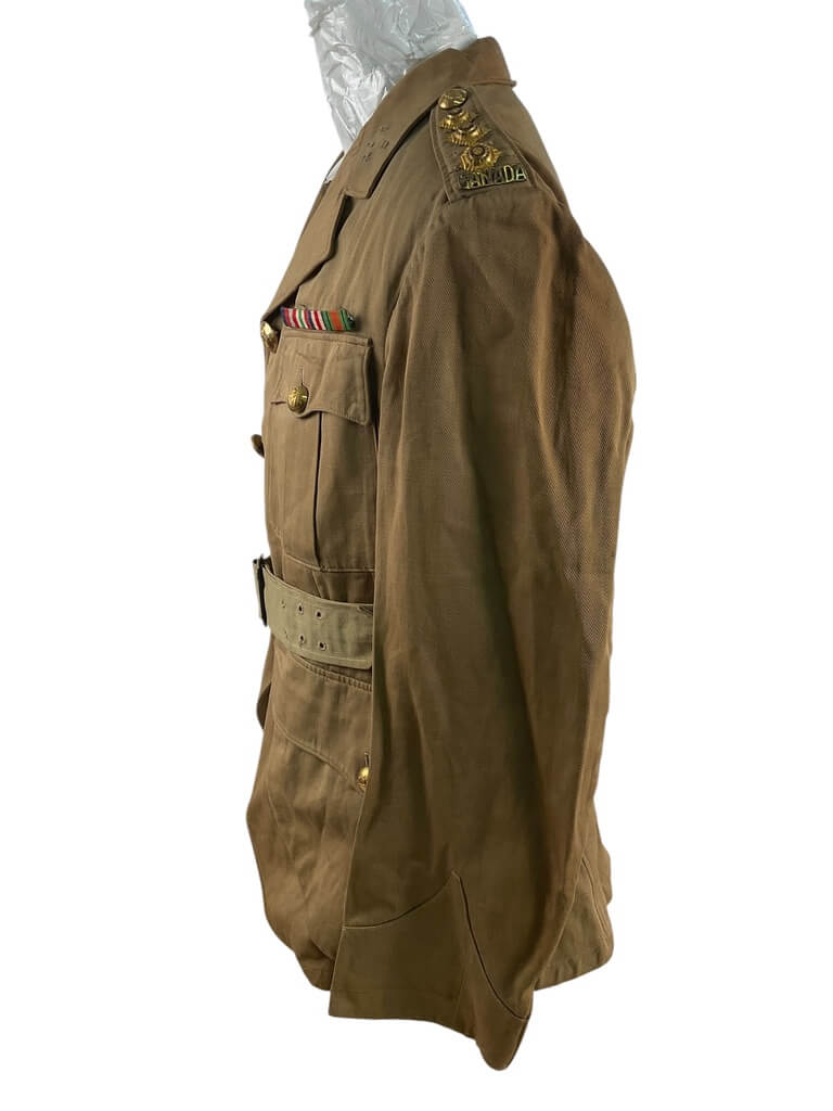 WW2 Canadian Irish Regiment of Canada Tropical Officers Tunic With Post War Buttons WW2 Canadian Irish Regiment of Canada Tropical Officers Tunic With Post War Buttons