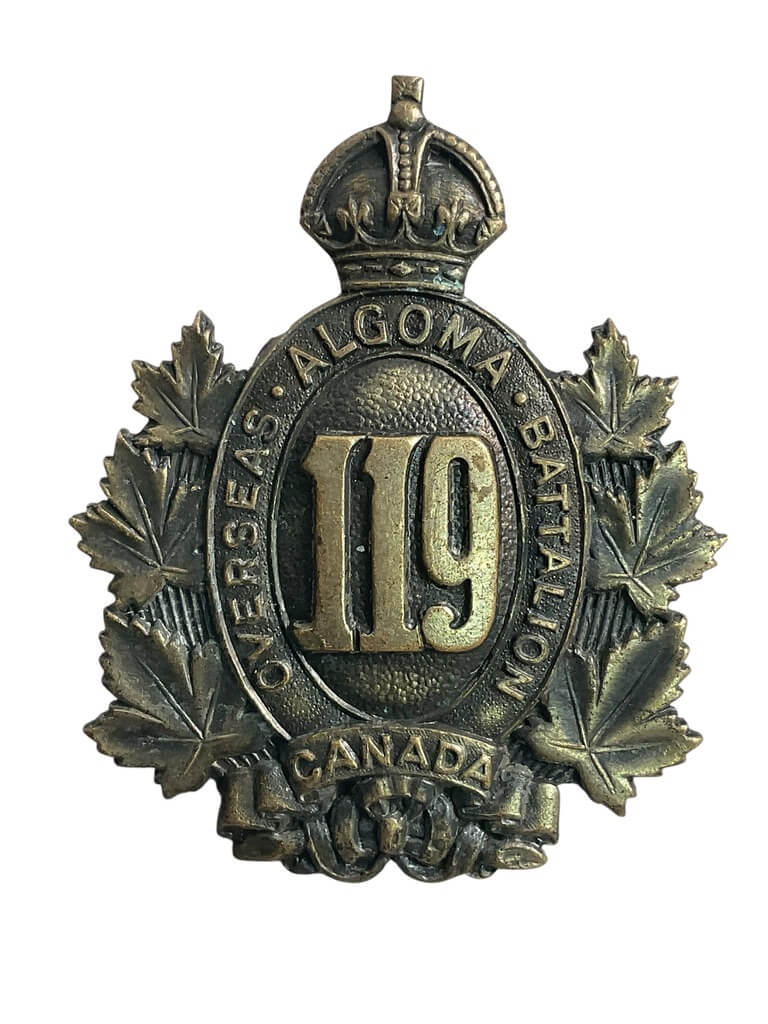 WW1 Canadian CEF 119th Battalion Cap Badge WW1 Canadian CEF 119th Battalion Cap Badge