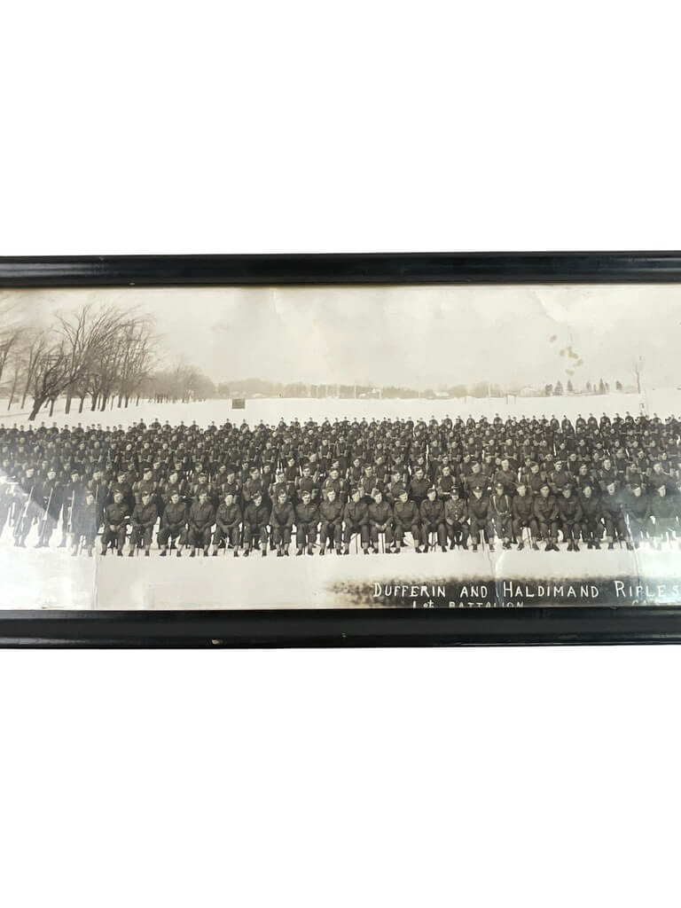 WW2 Canadian Dufferin and Haldimand Rifles of Canada Yard Long Photograph Framed WW2 Canadian Dufferin and Haldimand Rifles of Canada Yard Long Photograph Framed