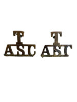 WW1 British BEF Territorial Army Service Corps Shoulder Titles Insignia Pair WW1 British BEF Territorial Army Service Corps Shoulder Titles Insignia Pair