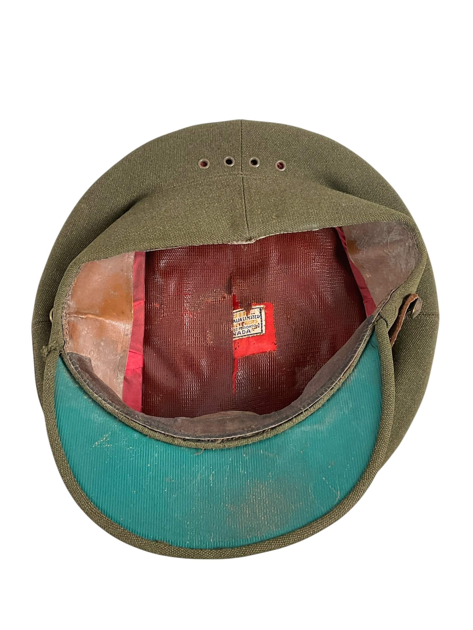 WW2 Canadian Royal Canadian Army Medical Corps Officers Peak Cap Hat Size 7 WW2 Canadian Royal Canadian Army Medical Corps Officers Peak Cap Hat Size 7