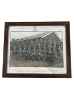 WW1 Canadian CEF 208th Battalion Transport Section Framed Photograph 11" X 13"