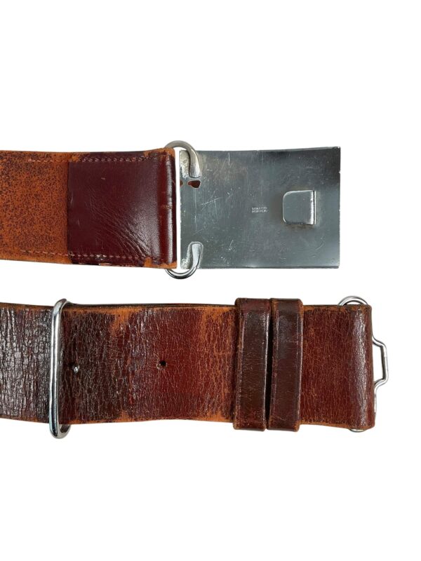 Canadian Toronto Scottish Leather Waist Belt and Buckle