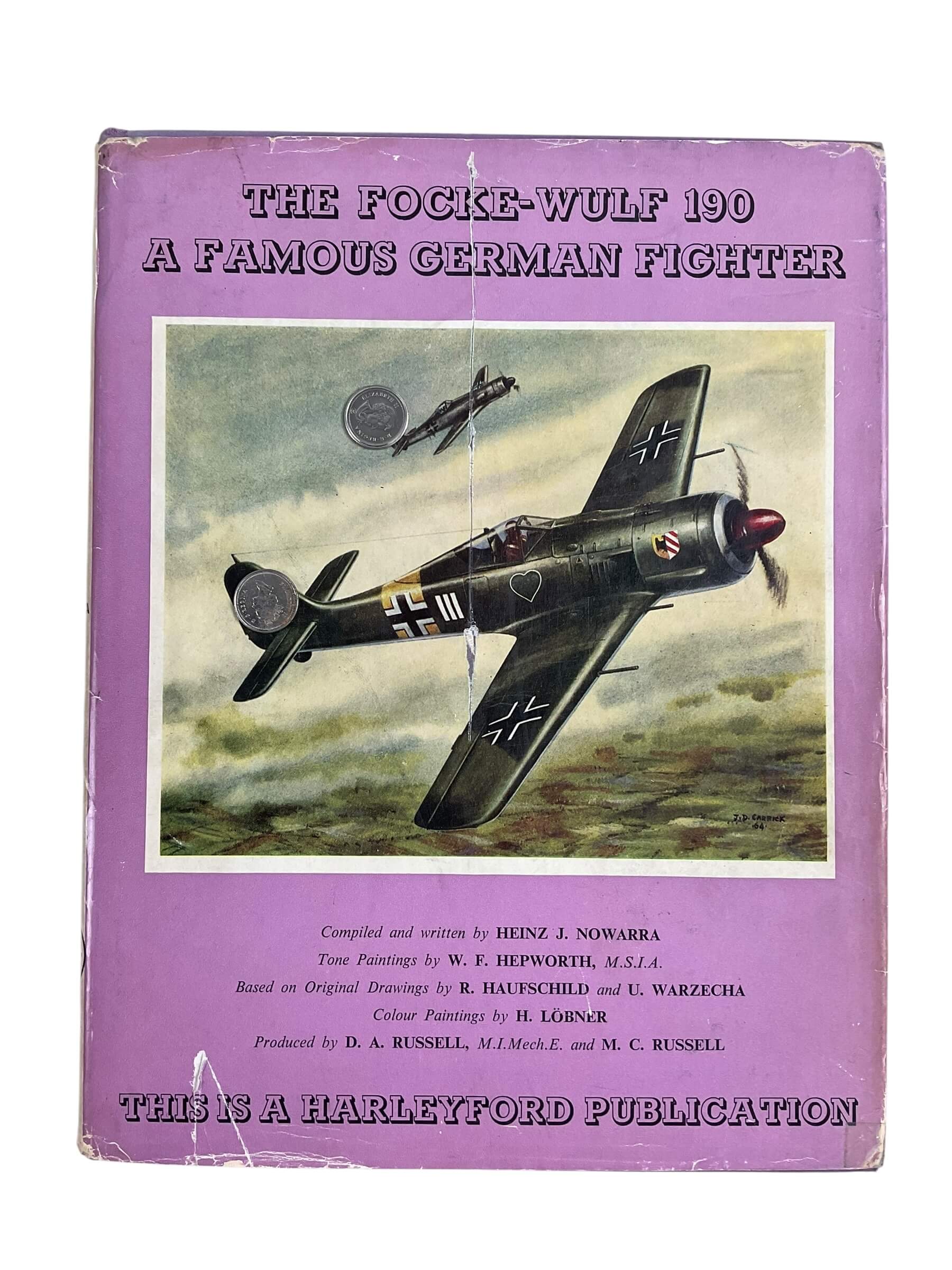 WW2 German Luftwaffe The Focke-Wulf 190 A Famous Fighter Harleyford Used Hardcover Reference Book WW2 German Luftwaffe The Focke-Wulf 190 A Famous Fighter Harleyford Used Hardcover Reference Book