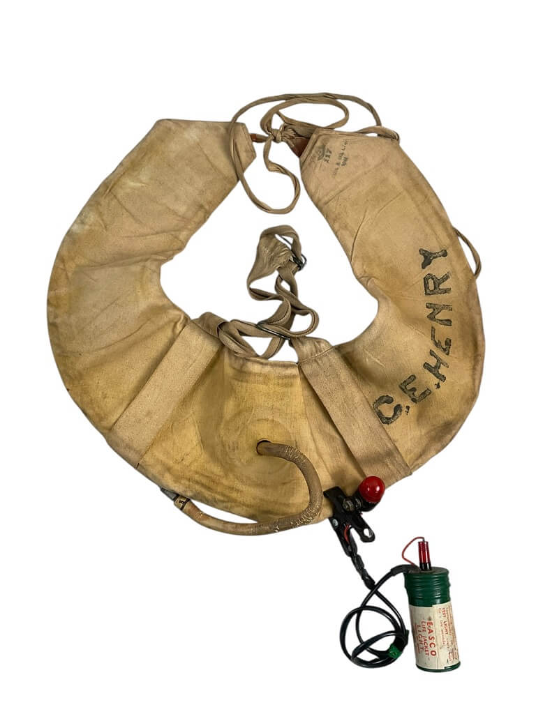 WW2 Canadian Ships Floatation Device With EASCO Light C Broad Arrowed Dated 1941 WW2 Canadian Ships Floatation Device With EASCO Light C Broad Arrowed Dated 1941