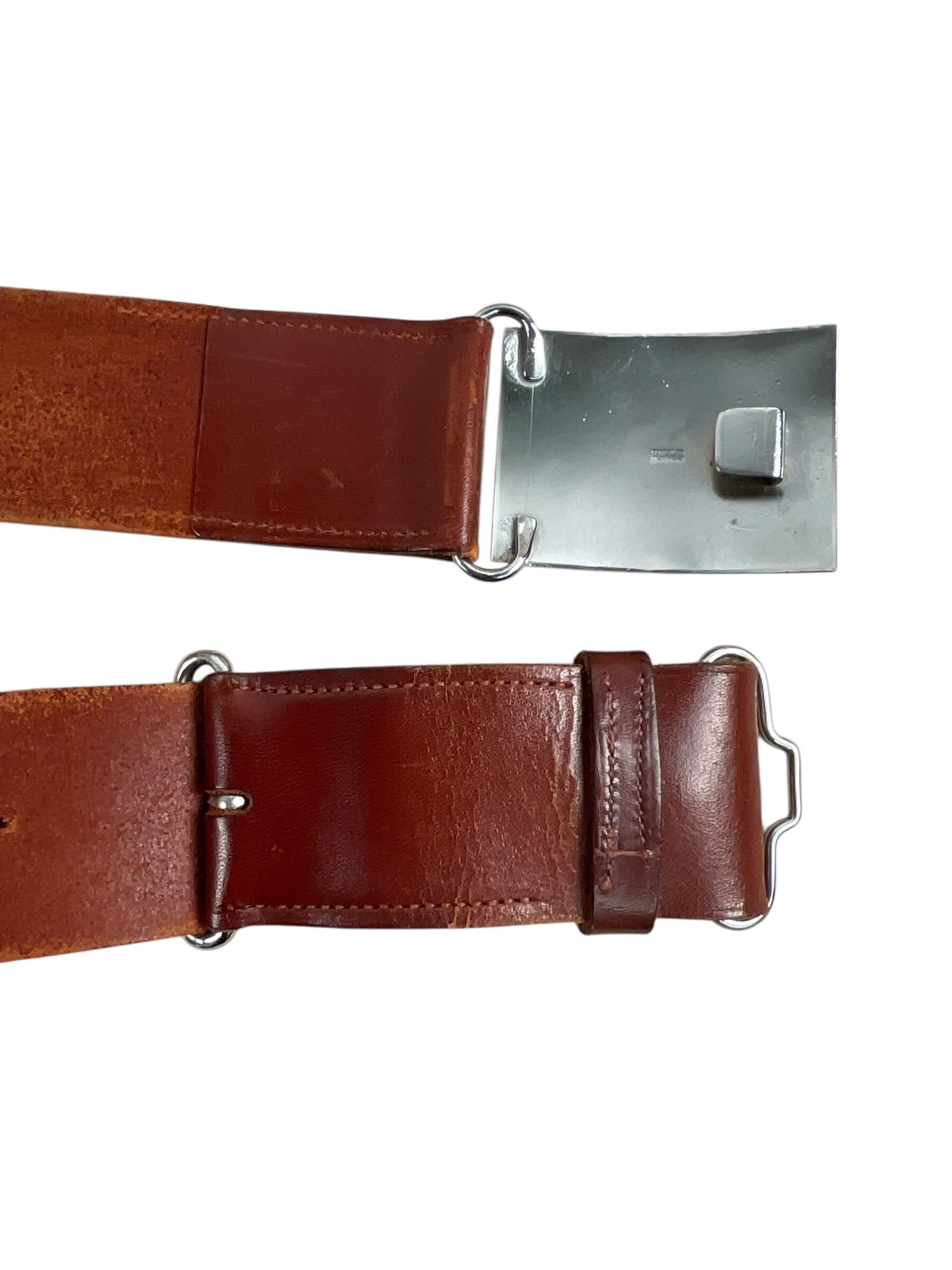 Canadian Toronto Scottish Leather Waist Belt and Buckle Canadian Toronto Scottish Leather Waist Belt and Buckle