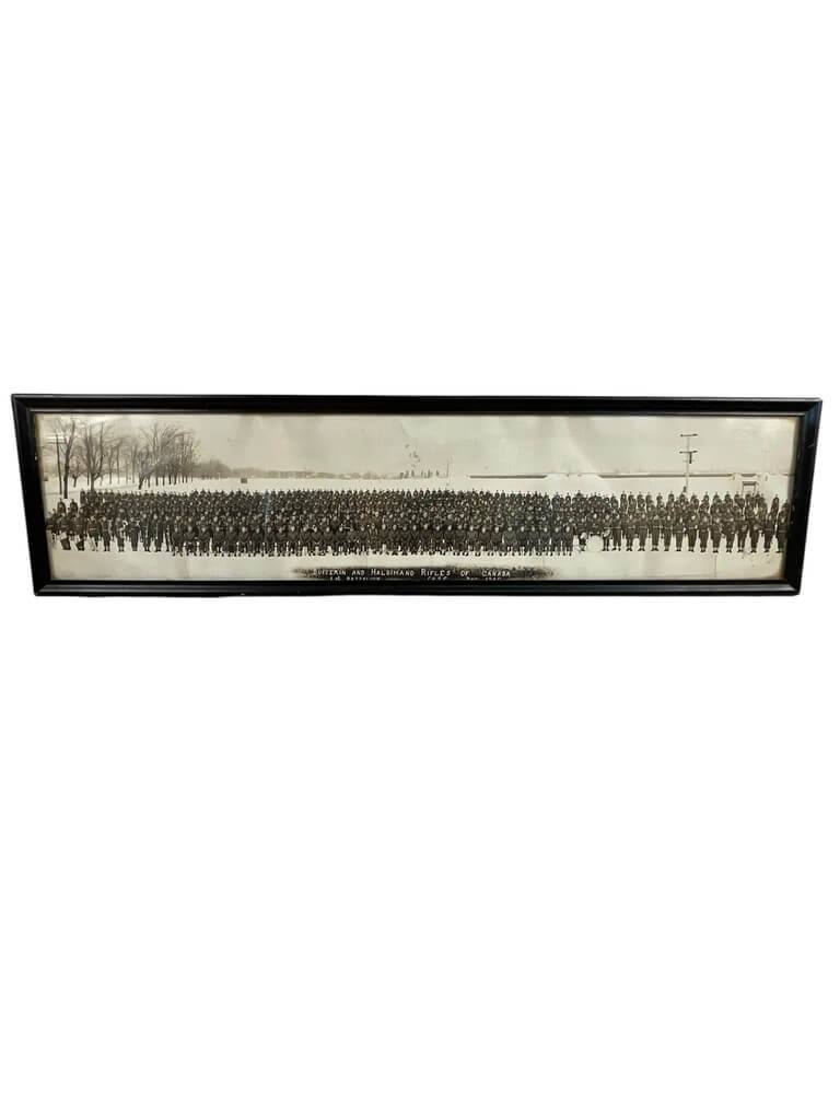 WW2 Canadian Dufferin and Haldimand Rifles of Canada Yard Long Photograph Framed WW2 Canadian Dufferin and Haldimand Rifles of Canada Yard Long Photograph Framed