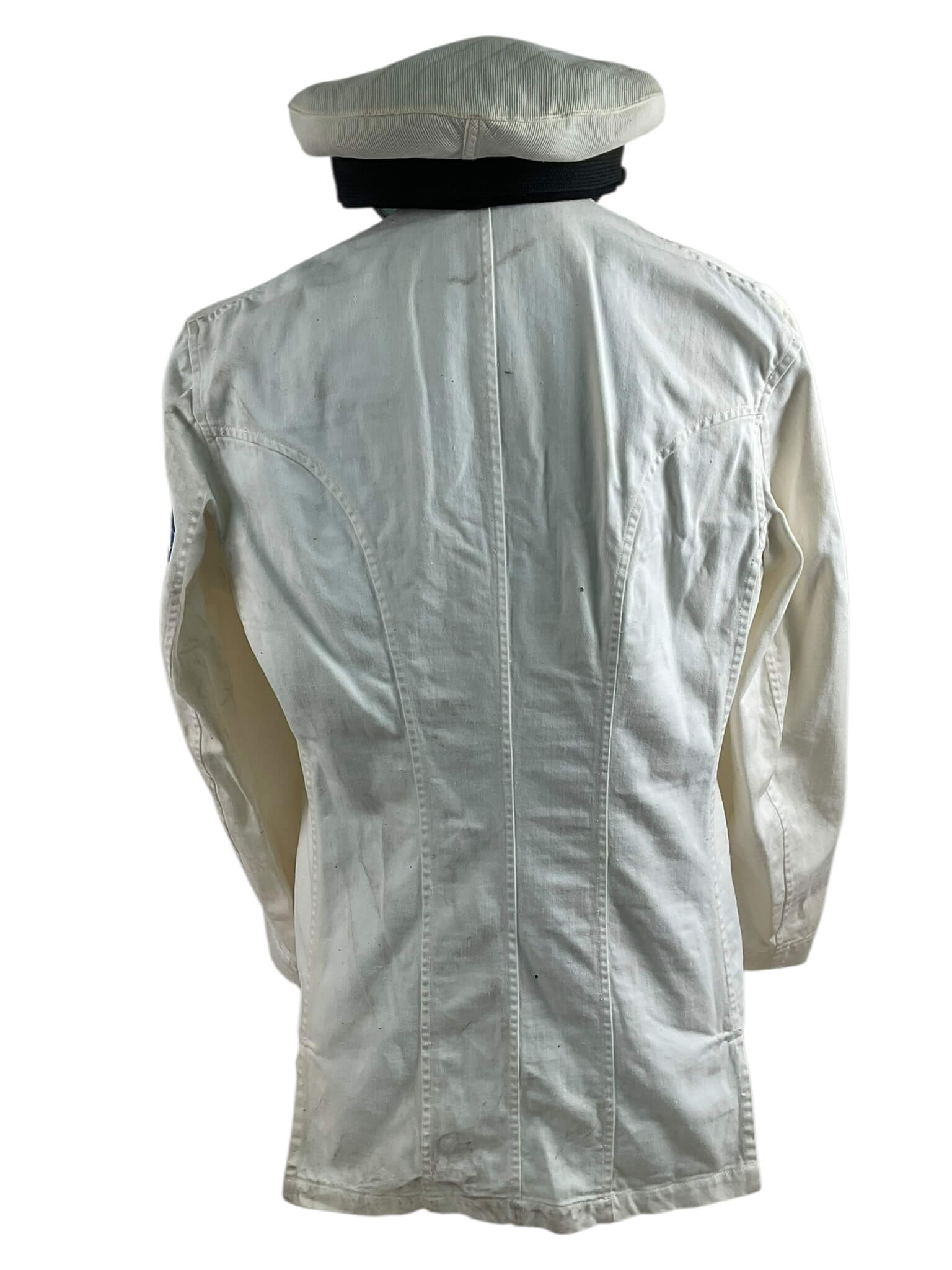 Canadian Navy White Patrol Jacket With Trousers And Peak Cap Hat Canadian Navy White Patrol Jacket With Trousers And Peak Cap Hat