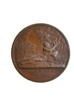 French Napoleonic Crossing the Tagliamento Pass 1797 Bronze Medallion