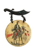 US Shriners Ziyara Temple Utica New York Button Medal US Shriners Ziyara Temple Utica New York Button Medal