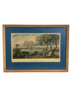 Canadian Toronto York From Gibraltar Point 18289 Print Framed 15" X 20 1/2"