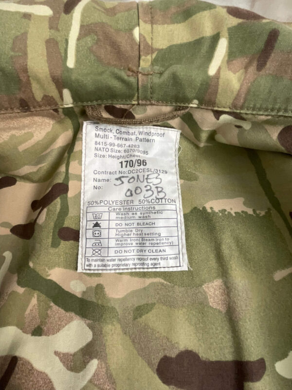 British Royal Air Force MTP Camouflage Windproof Smock Jacket Size 170/96
