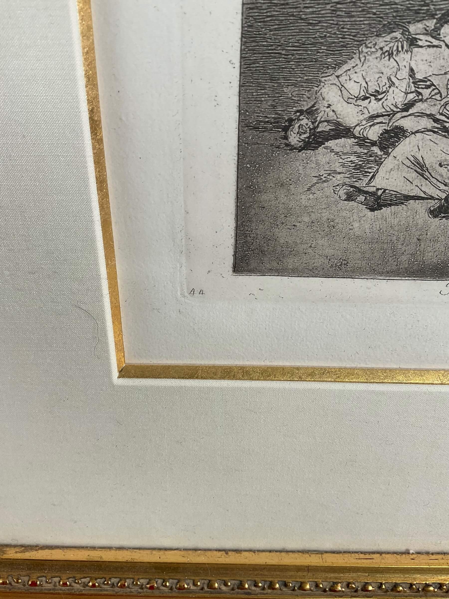 French Napoleonic Muertos Recogidos Harvest of the Dead Print Framed 19" X 20" French Napoleonic Muertos Recogidos Harvest of the Dead Print Framed 19" X 20"