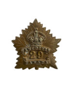 WW1 Canadian CEF 29th Battalion Vancouver Collar Insignia Single