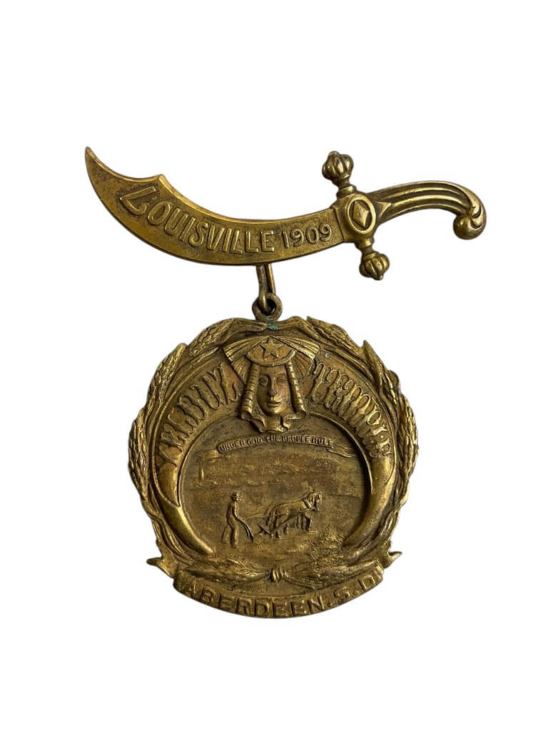 US Shriners Knights Templar Aberdeen South Dakota Louisville 1909 Medal US Shriners Knights Templar Aberdeen South Dakota Louisville 1909 Medal