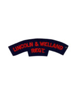 WW2 Canadian Lincoln and Welland Regiment British Made Shoulder Title Insignia Single WW2 Canadian Lincoln and Welland Regiment British Made Shoulder Title Insignia Single