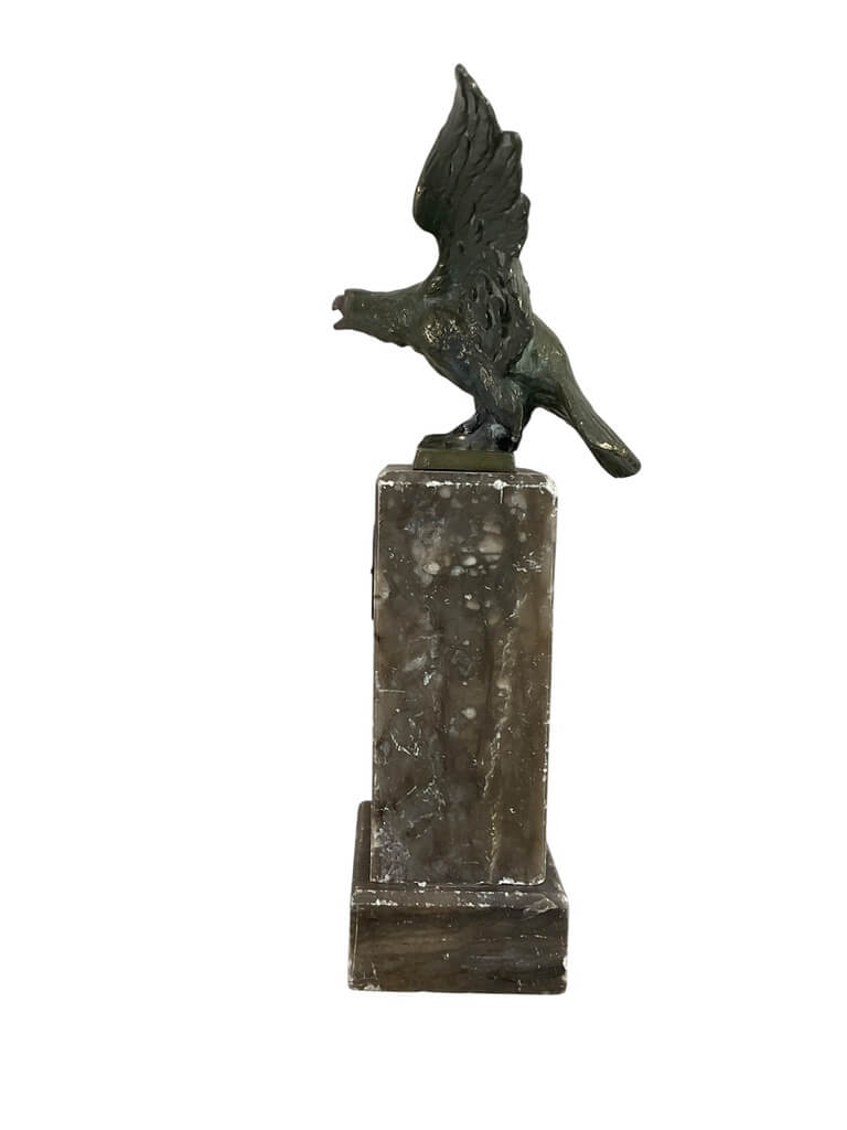 WW2 German Desk Eagle With Marble Base 9" x 3" WW2 German Desk Eagle With Marble Base 9" x 3"