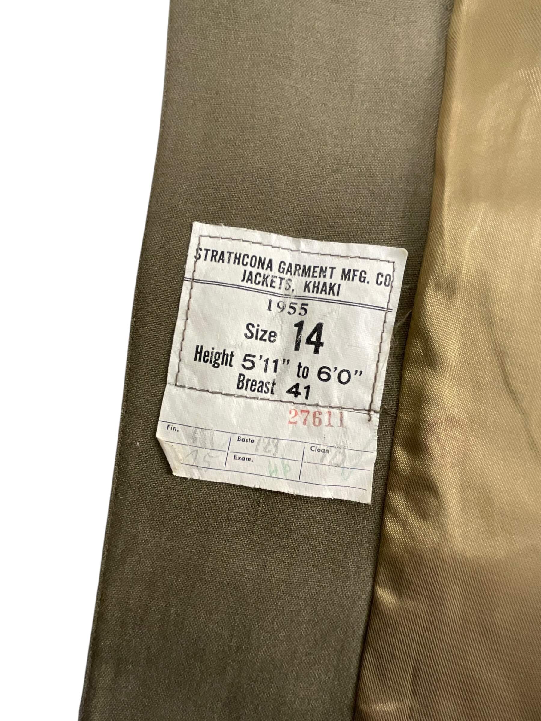 Canadian RCN Navy Tropical Worsted 4 Pocket Tunic and Trousers Dated 1955 Canadian RCN Navy Tropical Worsted 4 Pocket Tunic and Trousers Dated 1955