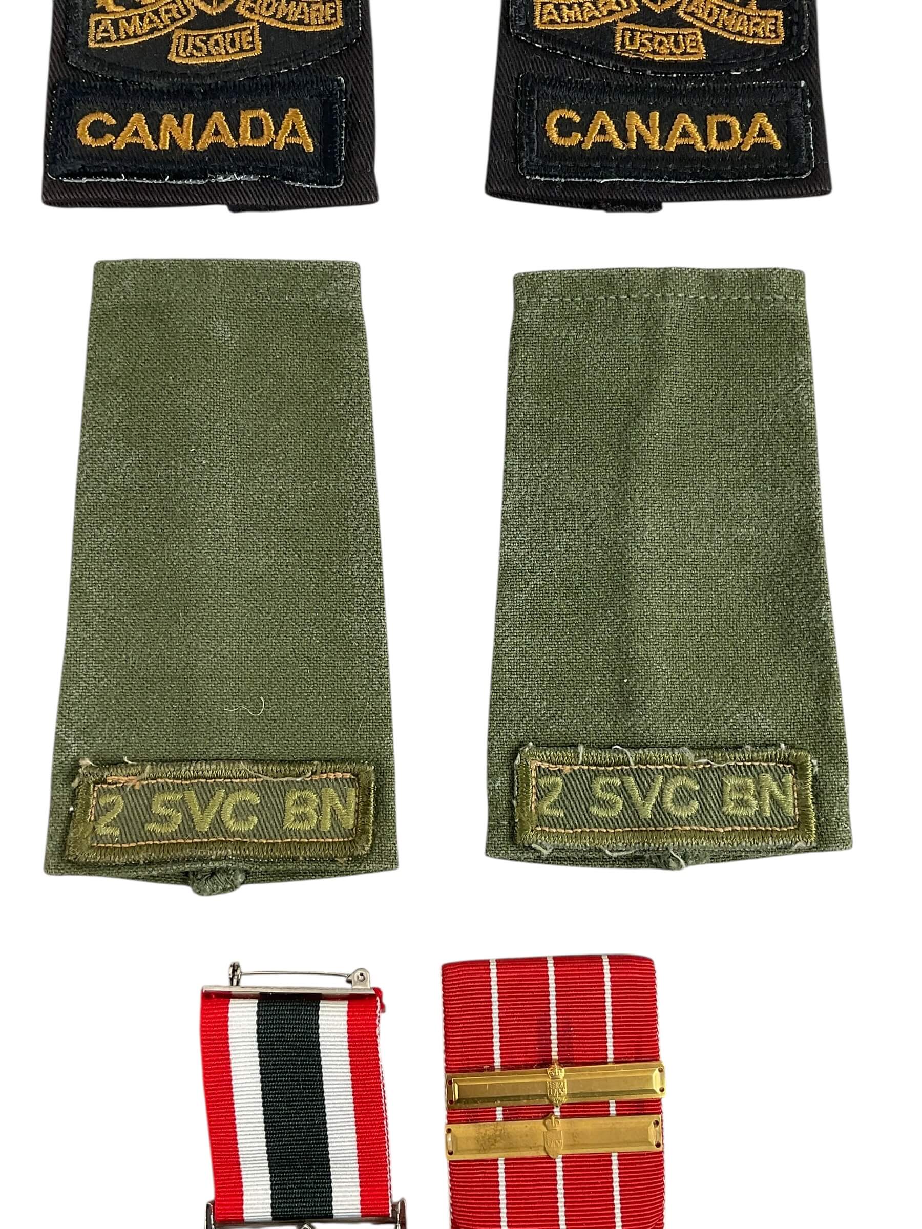 Canadian Forces Decoration With 2 Bars and Special Service Full Size Medals Named CWO Canadian Forces Decoration With 2 Bars and Special Service Full Size Medals Named CWO