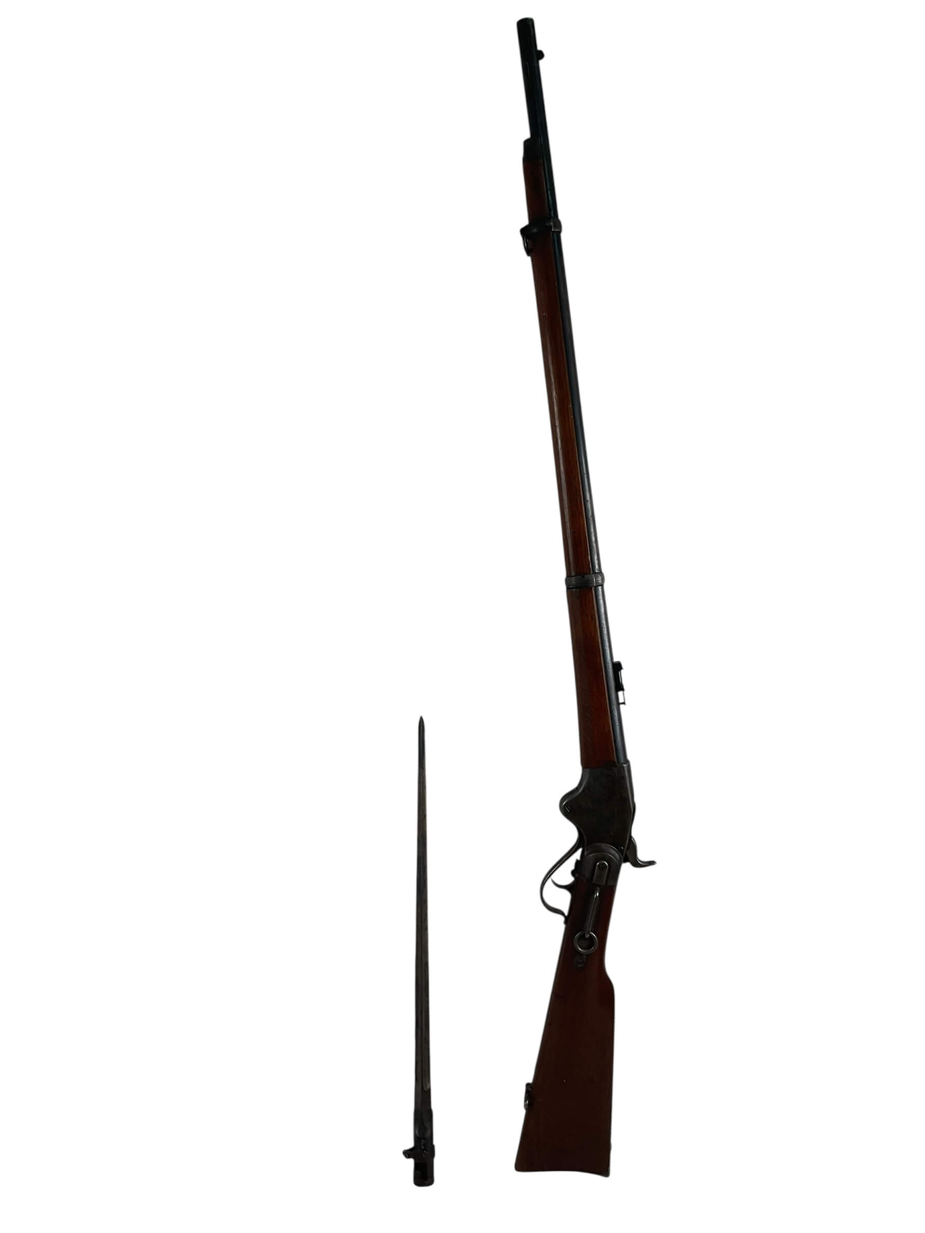 US Spencer Infantry Rifle With Bayonet 1081 Only Made US Spencer Infantry Rifle With Bayonet 1081 Only Made