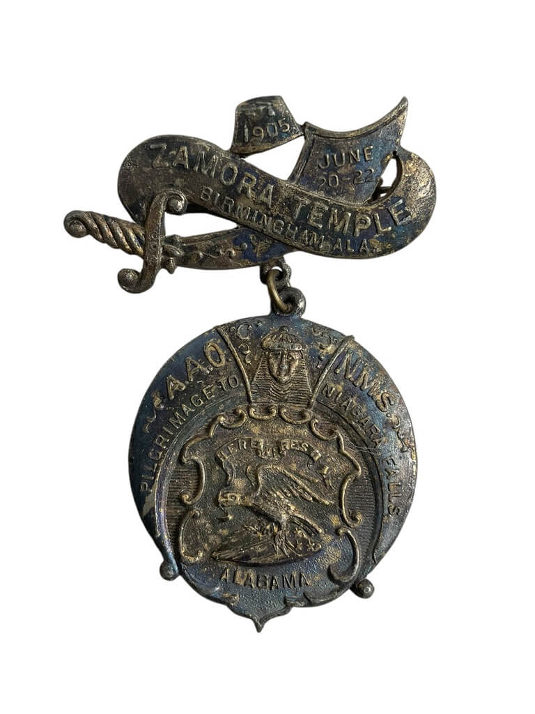 US Shriners Zamora Temple Birmingham Alabama Pilgrimage to Niagara Falls Medal US Shriners Zamora Temple Birmingham Alabama Pilgrimage to Niagara Falls Medal