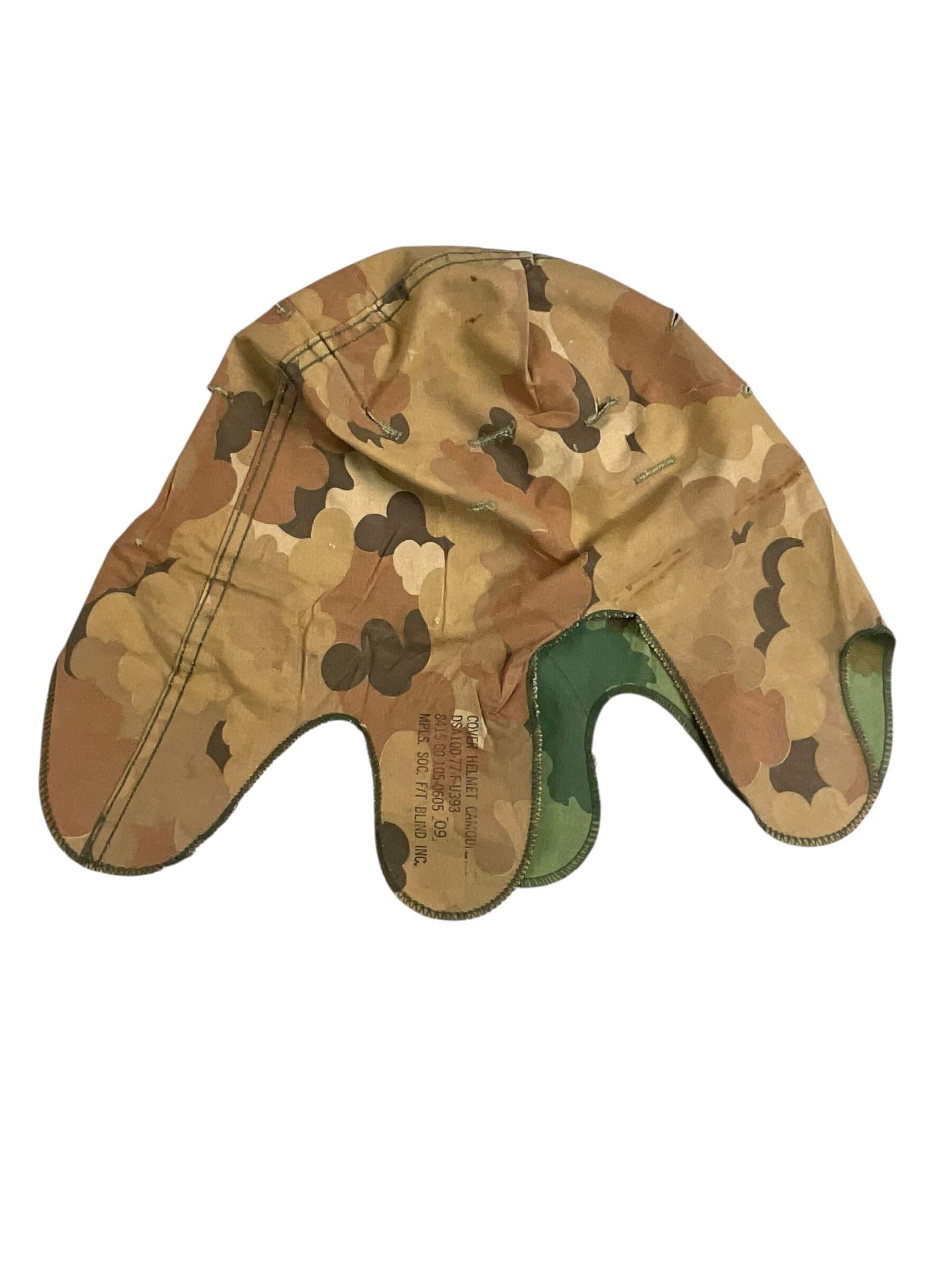 US Army Vietnam Reversible Camouflage Helmet Cover US Army Vietnam Reversible Camouflage Helmet Cover