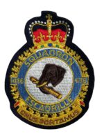 Canadian Forces RCAF 436 Squadron Heraldic Colour Crest Patch Vintage 4"
