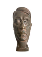 WW2 German Adolf Hitler Bronze Statue Maker Schofer 4" x 2" WW2 German Adolf Hitler Bronze Statue Maker Schofer 4" x 2"