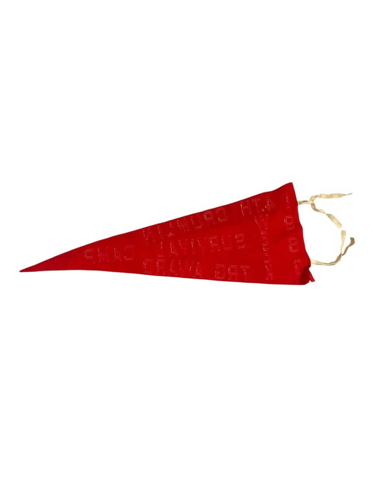 Canadian Army Survival Camp 1960 Training Award Pennant Flag 37" X 14" Canadian Army Survival Camp 1960 Training Award Pennant Flag 37" X 14"