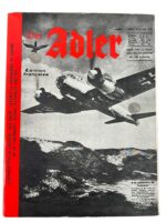 WW2 German Luftwaffe The Adler No 4 February 1942 FRENCH TEXT Used Softcover Reference Book WW2 German Luftwaffe The Adler No 4 February 1942 FRENCH TEXT Used Softcover Reference Book