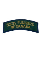 WW2 Canadian Forces Scots Fusiliers of Canada Shoulder Title Insignia Single