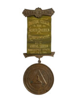 US Shriners AAONM 21st Annual Session Nantasket Beach 1895 Medal