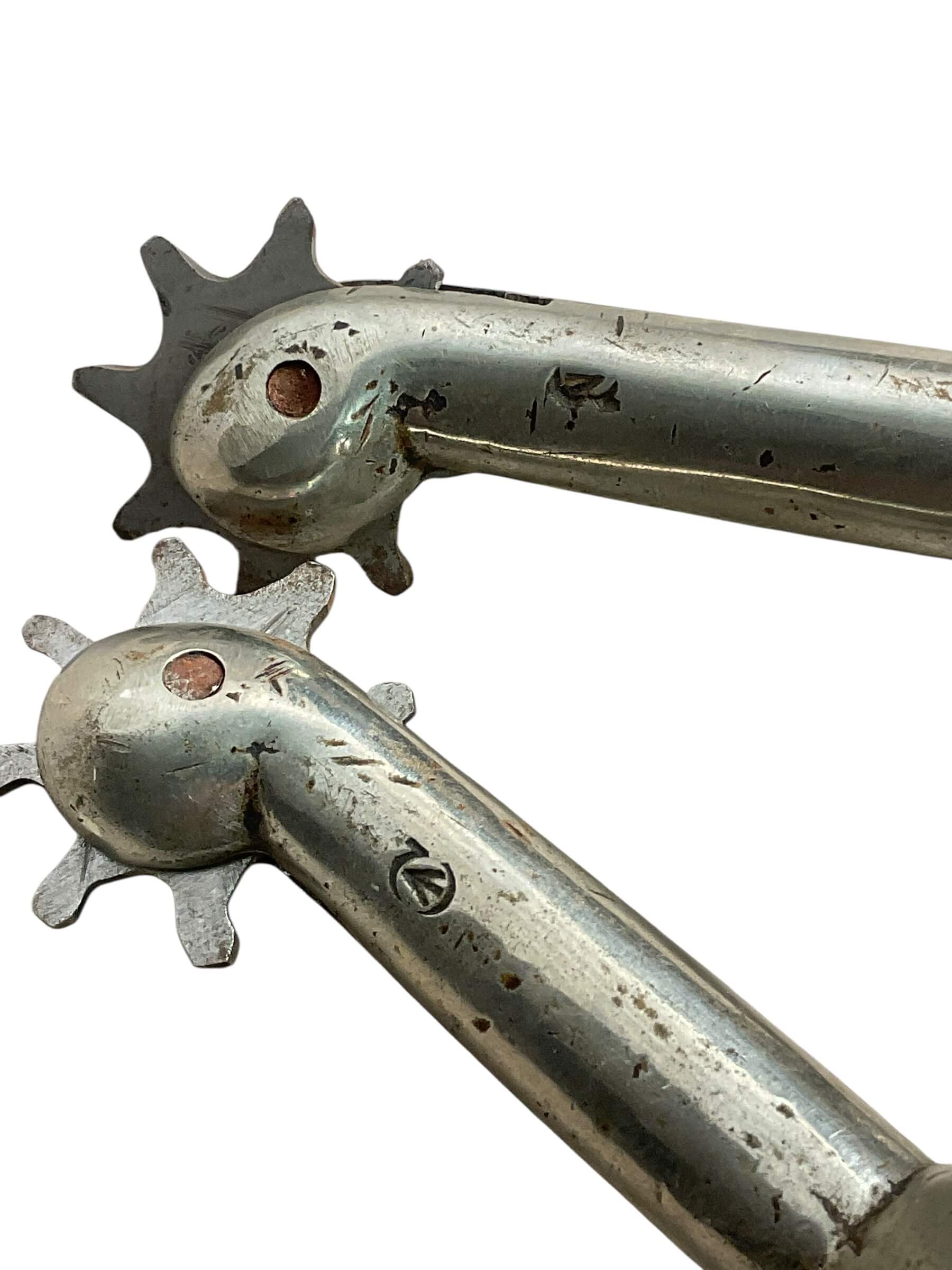 WW1 Canadian CEF Pair of Spurs C Broad Arrowed Dated & Service No. WW1 Canadian CEF Pair of Spurs C Broad Arrowed Dated & Service No.