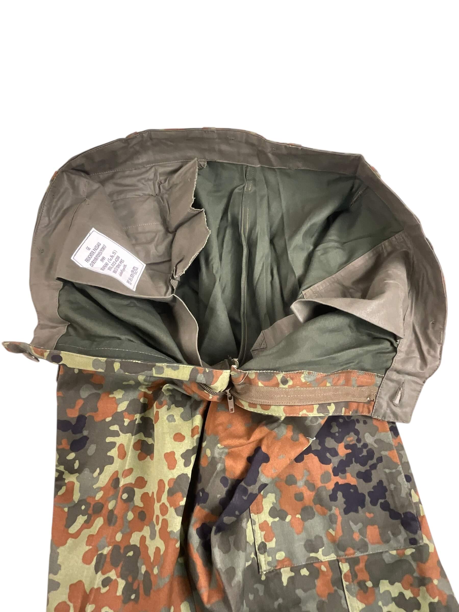 German Army Flecktarn Camouflage Trousers Pants Size 185-195/115 German Army Flecktarn Camouflage Trousers Pants Size 185-195/115