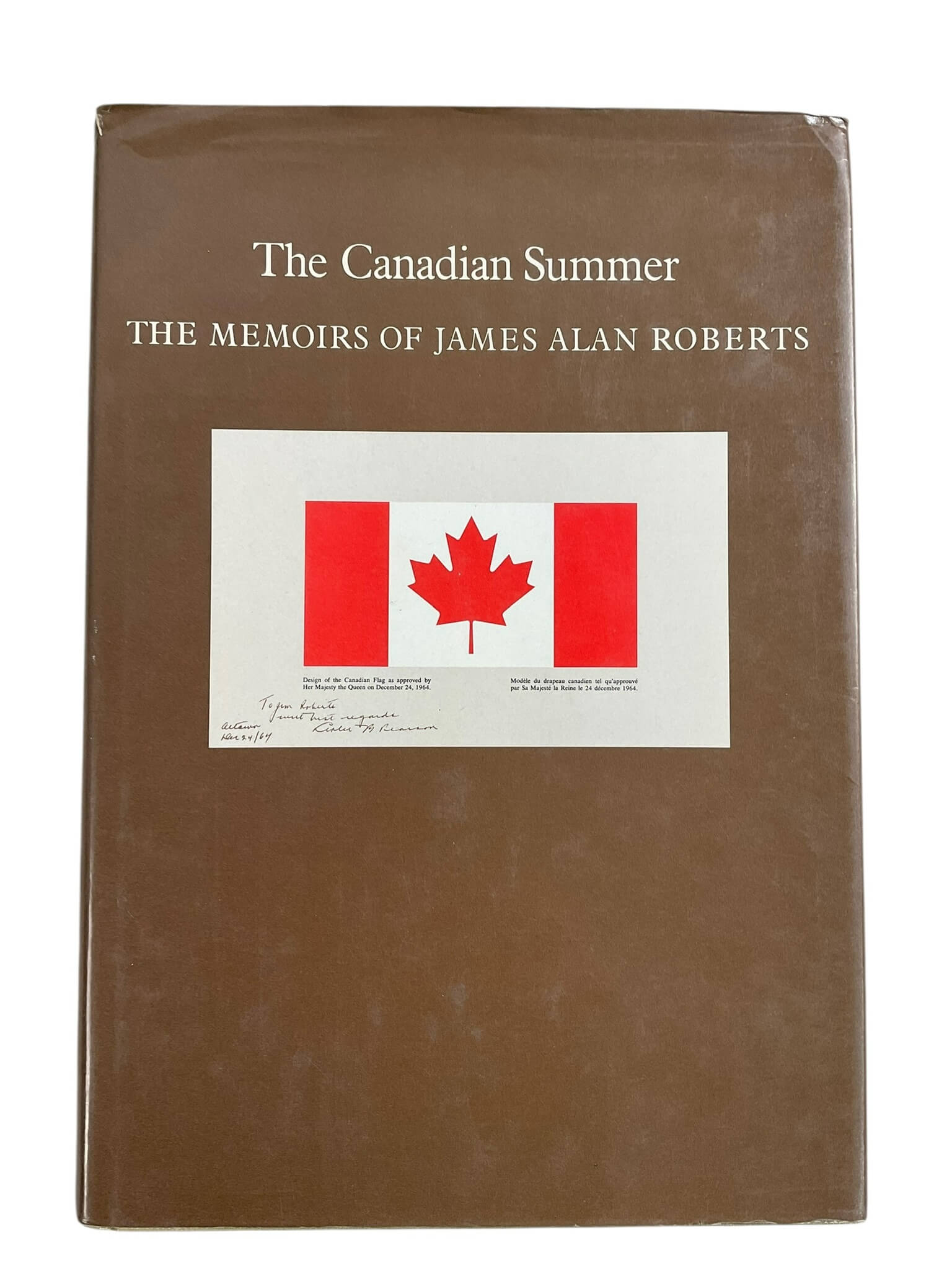 WW2 The Canadian Summer The Memoirs of James Alan Roberts Used Hardcover Reference Book WW2 The Canadian Summer The Memoirs of James Alan Roberts Used Hardcover Reference Book