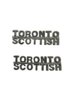 Canadian Forces Toronto Scottish Shoulder Titles Insignia Pair DEU