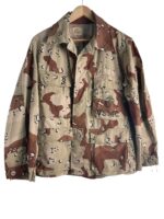 US USMC 6 Colour Chocolate Chip Camouflage Shirt Dated 1982 Size Small Extra Short