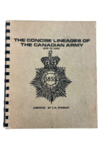 The Concise Lineages of the Canadian Army 1855 to Date Used Softcover Reference Book The Concise Lineages of the Canadian Army 1855 to Date Used Softcover Reference Book