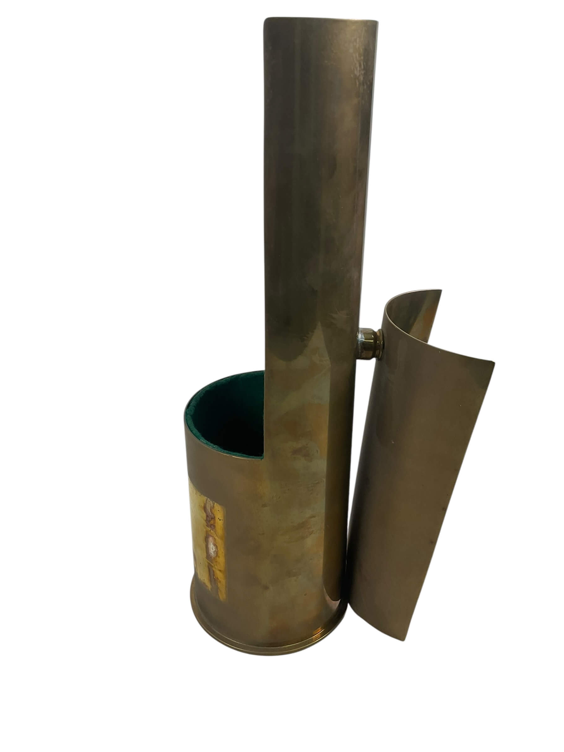 Canadian Forces 105mm Shell Casing Trench Art Wine Bottle Holder Canadian Forces 105mm Shell Casing Trench Art Wine Bottle Holder