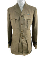 WW2 Canadian RCAF Tropical Worsted Officers 4 Pocket Service Dress Tunic Named WW2 Canadian RCAF Tropical Worsted Officers 4 Pocket Service Dress Tunic Named