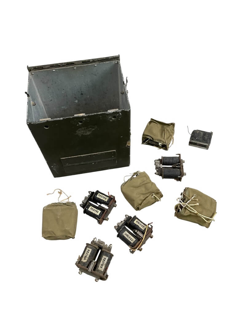 WW2 Canadian Army Power Chokes In Transit Case for Radios WW2 Canadian Army Power Chokes In Transit Case for Radios