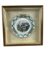 French Napoleonic Exhumation of Napoleon's Remains Pate in Frame 13" X 13"
