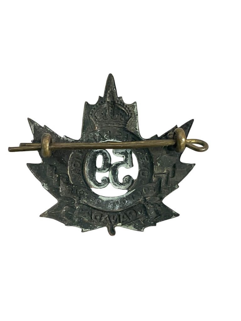 WW1 Canadian CEF 59th Battalion Cap Badge WW1 Canadian CEF 59th Battalion Cap Badge