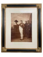 French Napoleonic Napoleon's Farewell to France Print Framed 33 1/2" X 27 1/2"
