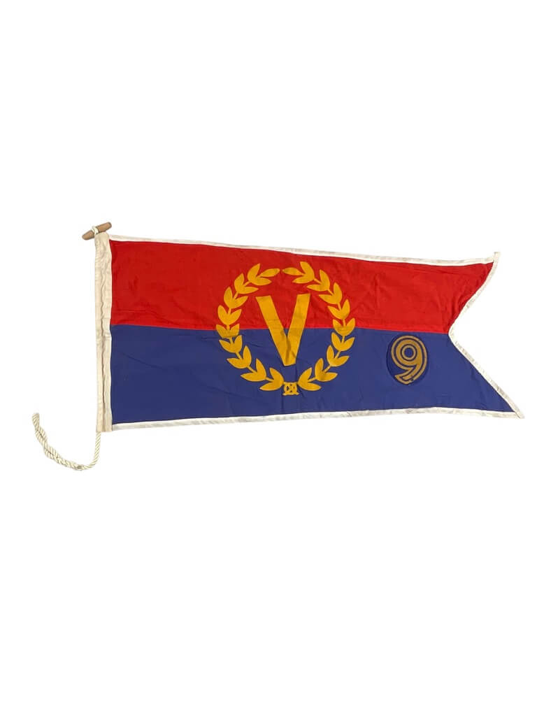 WW2 Canadian 9th Victory Loan Flag Pennant 36" X 16 1/2" WW2 Canadian 9th Victory Loan Flag Pennant 36" X 16 1/2"