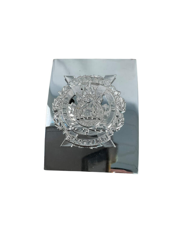 Canadian Toronto Scottish Leather Cross Belt and Plate