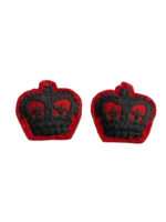 British Canadian Rifle Regiment Majors Crown Rank Insignia Pair 2